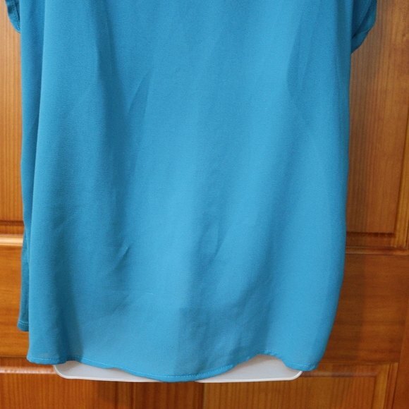 Milla Blue Fringe Swing Top Mixed Media Boho Festival Hippie Western Medium - Picture 12 of 12